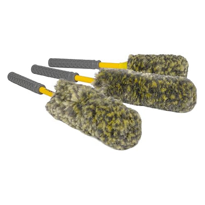Chemical Guys Rimpaca Ultimate Wheel Brush Juego de 3 Piezas, Seguro para Automóviles, Camiones, todoterrenos, caravanas, Motocicletas y más