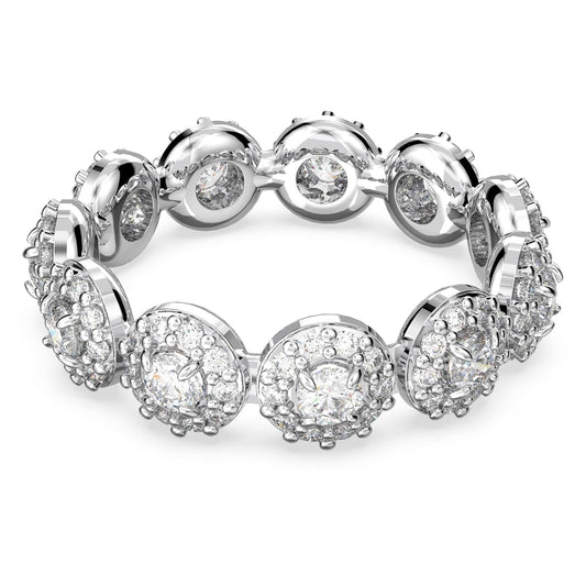 Swarovski Anillo Constella Pavé, Blanco, Chapado en Rodio