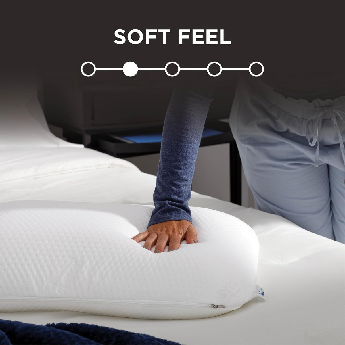 Tempur-Pedic Almohada soporte suave, cubierta lavable