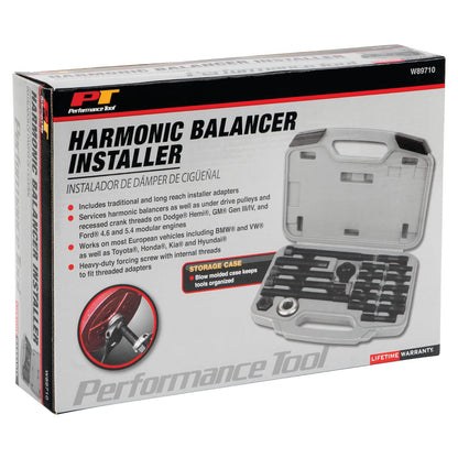 Performance Tool W89710 - Instalador de equilibrador armónico, herramienta automotriz de grado profesional para reparación de equilibrio de motor
