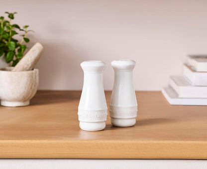 Le Creuset Salero y Pimentero de Cerámica, Blanco