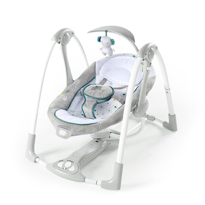 Ingenuity ConvertMe Swing-2-Seat Nash Battery-Saving Portable Swing