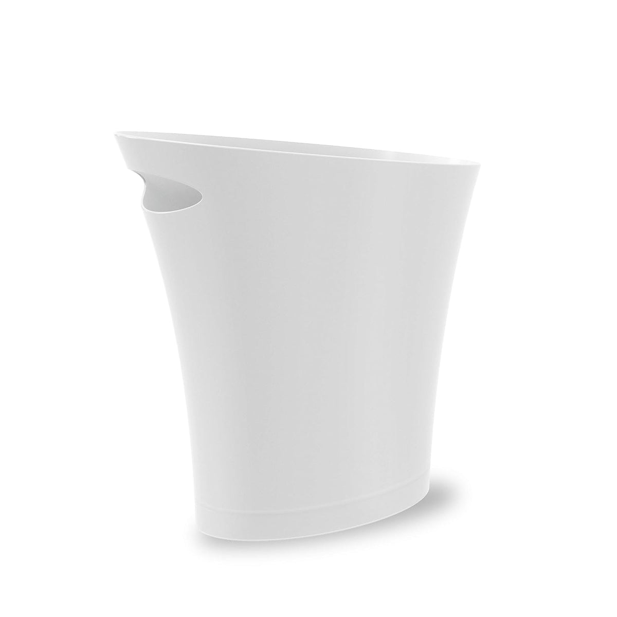 Umbra Skinny Bote de basura, Blanco metálico