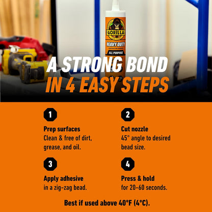 Gorilla Glue 8010001 9 oz Construction Adhesive, White