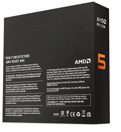 AMD PROCESADOR RYZEN 5 9600X 6CORE, 38MB, AM5
