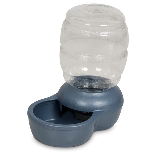 Petmate Regadera de Gravedad reabastecedora con Microban para Gatos y Perros, 2.5 galones, Azul, Fabricado en Estados Unidos