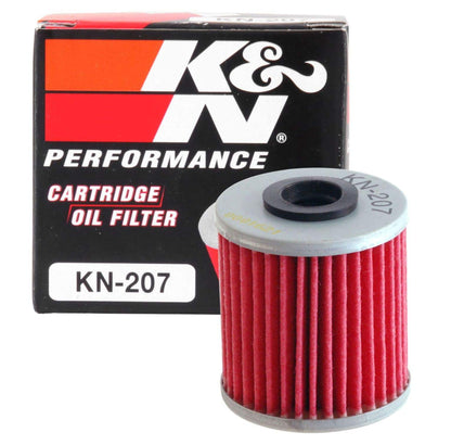 K&N KN-207 Filtro de aceite de motocicleta | Compatible con Beta, Kawasaki, Suzuki, LML (KN-207)
