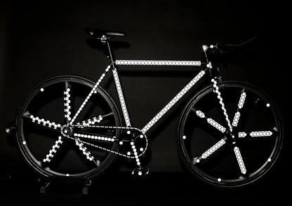 RydeSafe Calcomanías Reflectantes - Kit Hexagonal - Grande