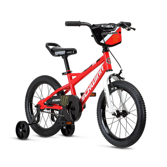 Schwinn Koen & ELM BMX Style Toddler and Kids Bike, For Girls and Boys, 12-18-Inch Wheels, Training Wheels Included, Basket or Number Plate, Ages 2-9 Year Old, Rider Height 28 to 52 Inch