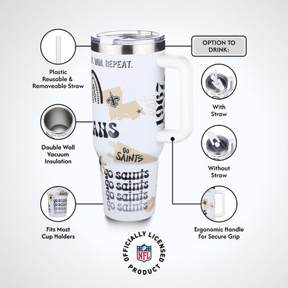 The Memory Company - Vaso de 40 onzas de Team Spirit Game Day