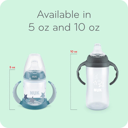 NUK - Taza grande Tritan para aprendices, 10 onzas, más de 8 meses, sin BPA, a prueba de derrames