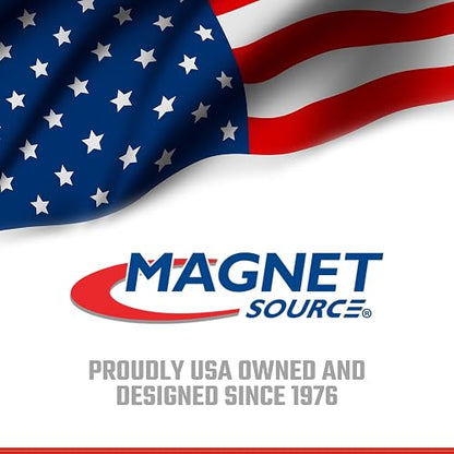 Master Magnetics Cierre de Imán Redondo RB80PRCX2 | Placa Cromada, Agujero Central 0.27", Diámetro 3.2", Grosor 0.445", 100 lb, Plata, Paquete de 2