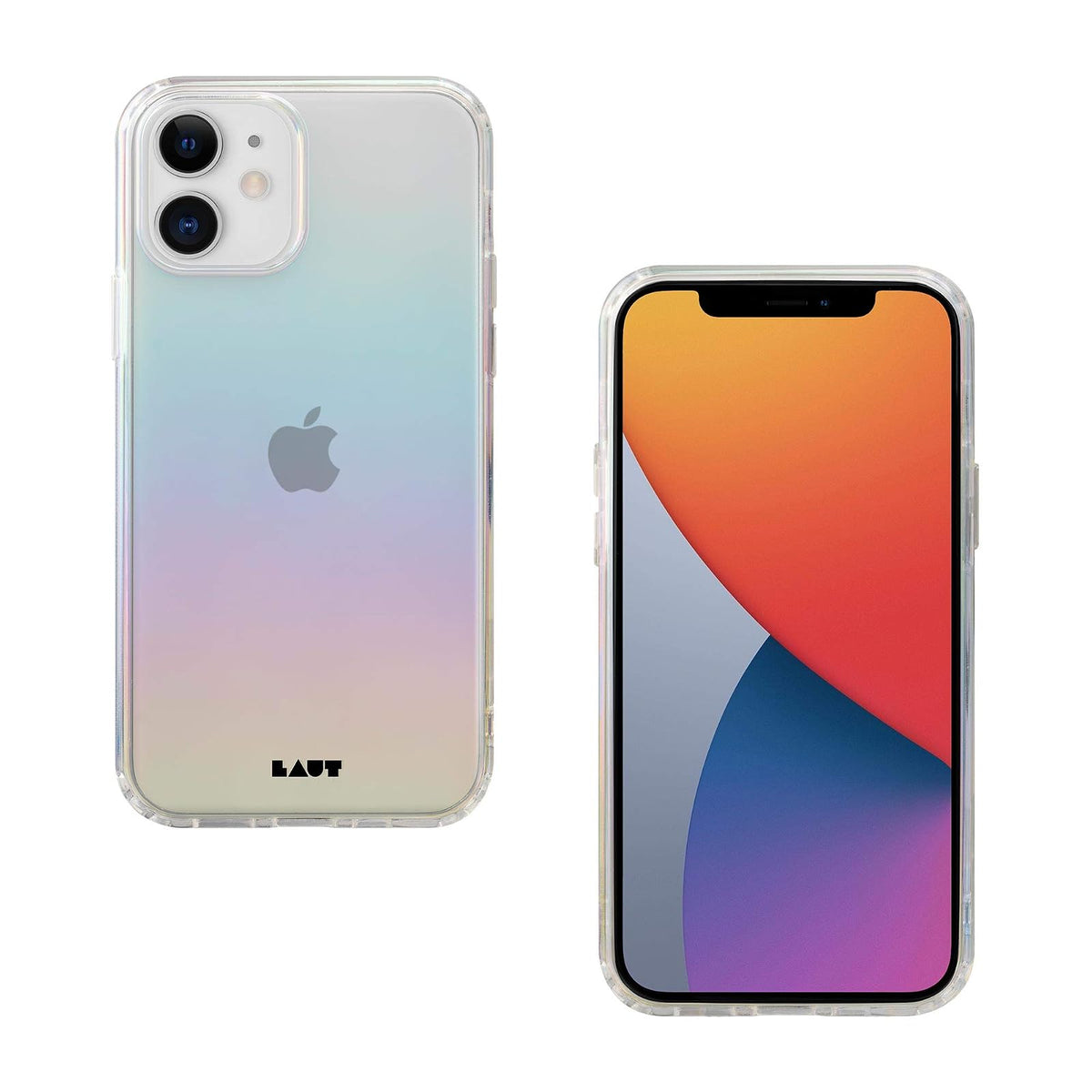 LAUT - Funda Holo Compatible con iPhone 12 / iPhone 12 Pro | Brillo Iridiscente | Protección contra Impactos de 4 m | Botones fáciles de Hacer Clic • Medianoche