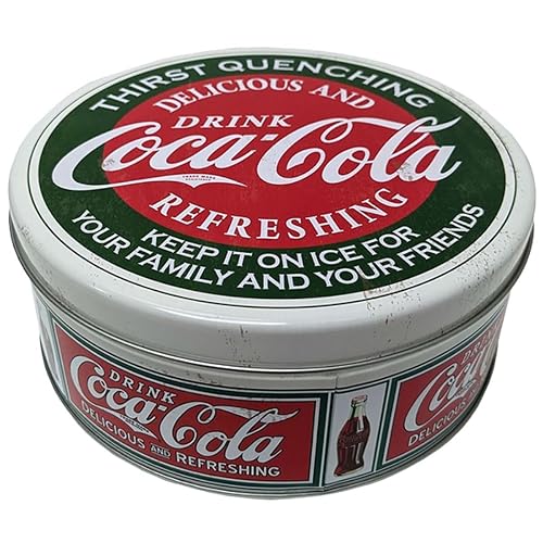 Distress Printed - Coca Cola - Lata de colección redonda