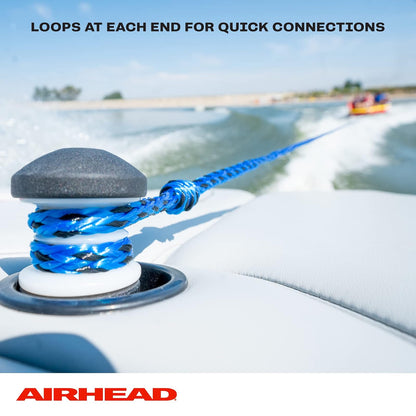 Airhead Tow Rope for 1-6 Rider Towable Tubes, 1 Section, Multiple Sizes Available