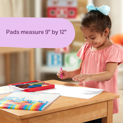 Melissa & Doug Bloc de Papel de Dibujo, 3-Pack de Blocs de Dibujar Grandes, las Hojas se Desprenden Fácilmente, 50 Páginas por Paquete - Certificados FSC