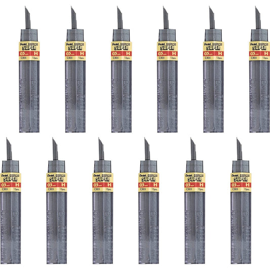 Pentel Minas de Repuesto para Portaminas 0.5 mm - H