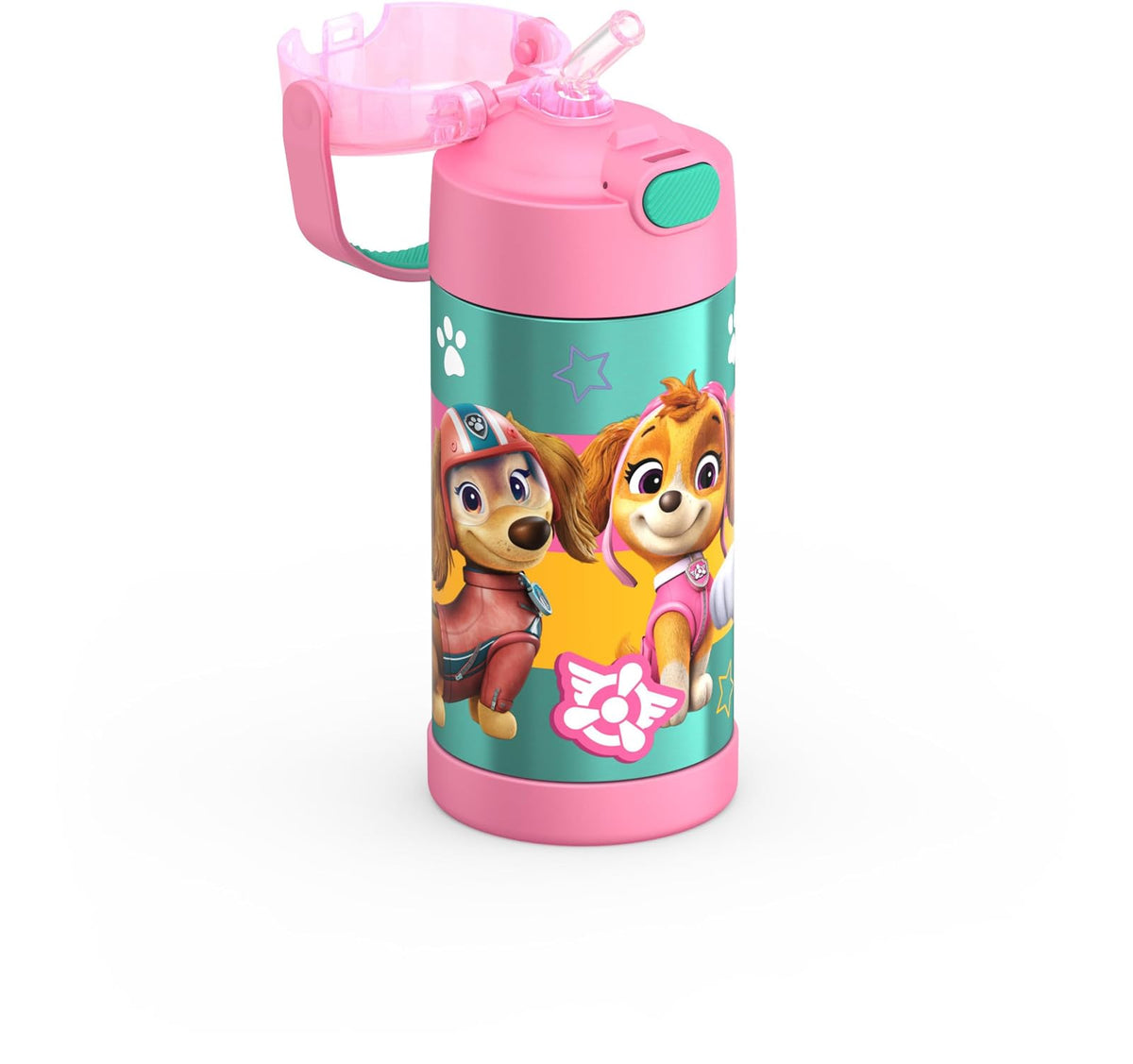 THERMOS FUNTAINER - Botella de acero inoxidable para niños, diseño de Patrulla Canina