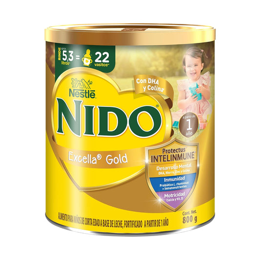 Alimento a Base de Leche Nido Excella Gold Lata 800g