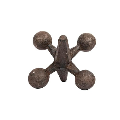 Creative Co-op CG4322 Retro Decorative Cast Iron Jack, Rust