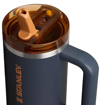 Stanley Quencher ProTour - Vaso con popote abatible con Tapa a Prueba de Fugas, 30 onzas, popote y Mango Integrados, Soporte para Vasos Compatible para Viajes, Taza de Acero Inoxidable aislada, sin