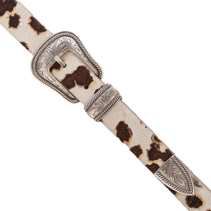 Lucky Brand Western Style Fashion Leather Belt With Metal Buckle Cinturón Mujer