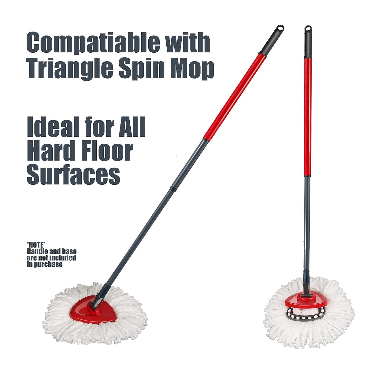 Recambios de repuesto para trapeador (3 unidades) compatibles con trapeador triangular, hecha de microfibra, limpieza profunda, lavable a máquina y fácil de reemplazar