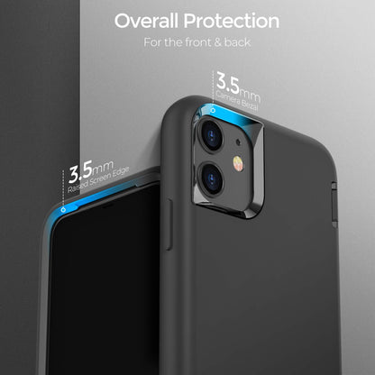 ORIbox Funda Compatible con iPhone 12 y iPhone 12 Pro, Acabado Suave al Tacto de la sensación Exterior de Silicona líquida