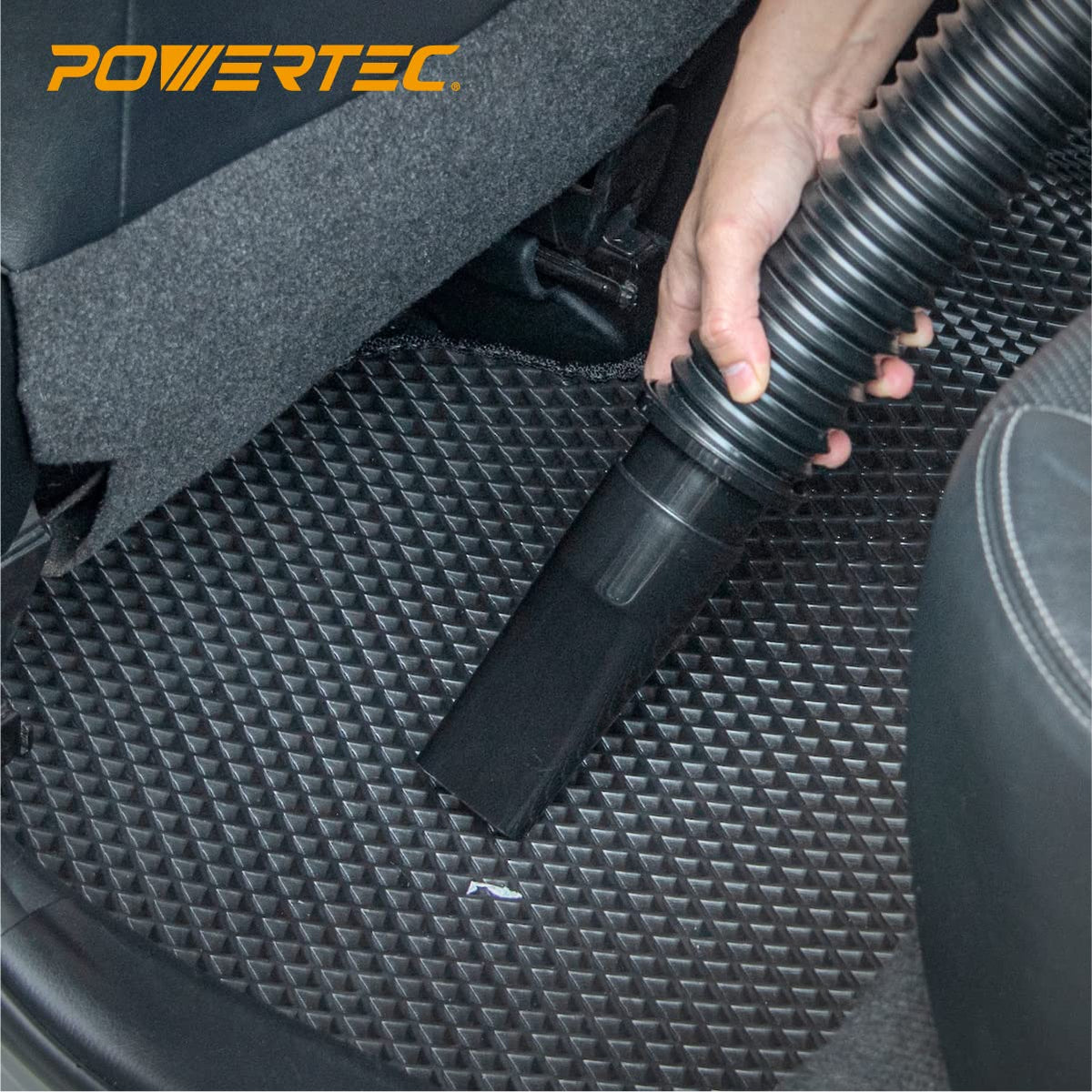 POWERTEC 70208V Kit de manguera flexible de recogida de polvo de 2-1/4 pulgadas