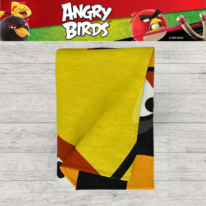 Franco Collectibles Angry Birds - Toalla de baño de algodón súper Suave, 60 x 30 Pulgadas, (Producto 100% con Licencia Oficial)