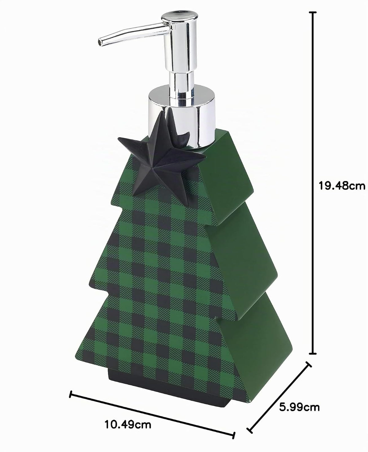 Avanti Linens - Bomba de loción, accesorios de encimera de resina, decoraciones navideñas (Tis The Season Collection)