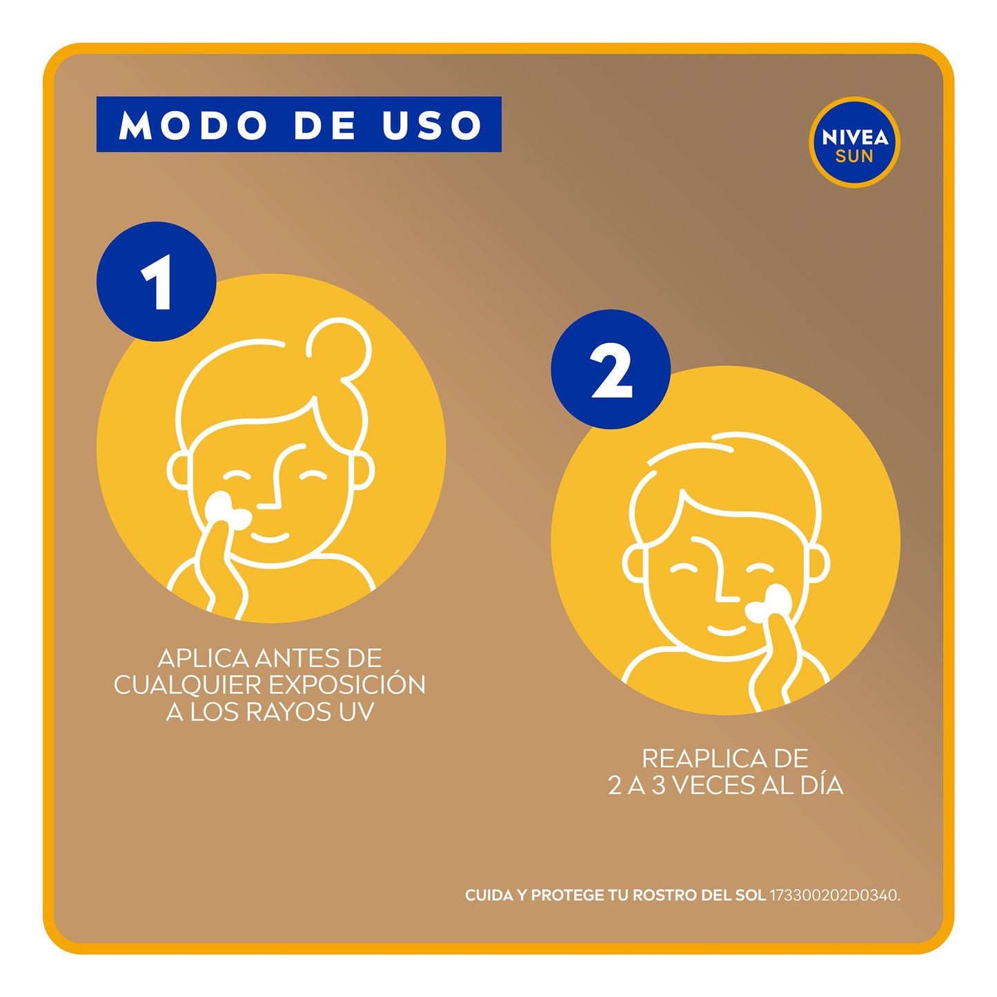 Protector Solar Facial NIVEA SUN Control Brillo Tono Claro, Cobertura de Larga Duración FPS 50+ 50ml