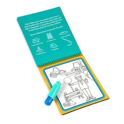 Melissa & Doug On the Go Water Wow! Ocupaciones (Bloc Reutilizable de Actividades Revela con Agua, Pluma Gruesa de Agua)