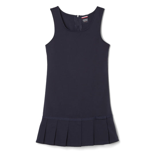 French Toast Jersey Plisado con Lazo Vestido para Niñas
