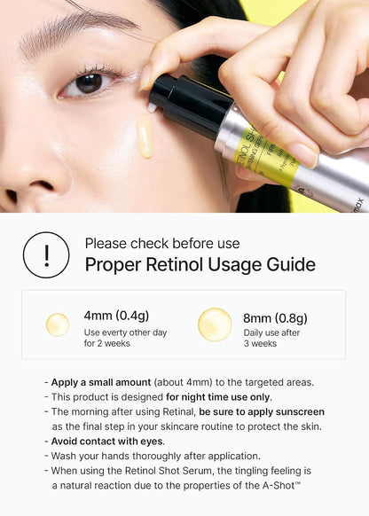 CELIMAX Suero de Retinol 0.1% con 9 péptidos, niacinamida y pantenol – Serum facial de noche para todo tipo de piel, textura ligera, 30 ml