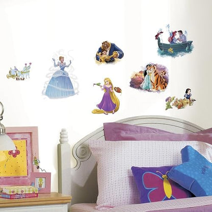 RoomMates Disney Princess Dream Big Peel And Stick - Vinilo decorativo para pared, multicolor