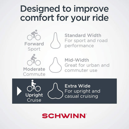 Schwinn Quilted Wide Cruiser - Sillín