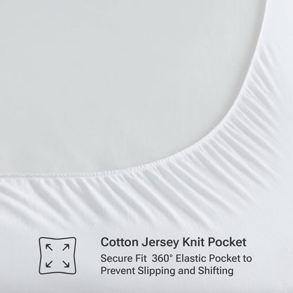 Sleep Philosophy - Cojín de colchón para Cama Individual XL, Protector de colchón de algodón, Funda de Cama Acolchada clásica de Nube, Totalmente Natural, Transpirable, Bolsillo Ajustable para hasta