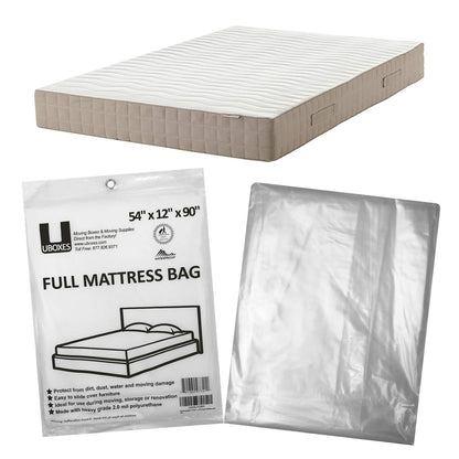 Moving Supplies (1 Unidad) - Funda de colchón de tamaño matrimonial de 54 x 12 x 90 Pulgadas