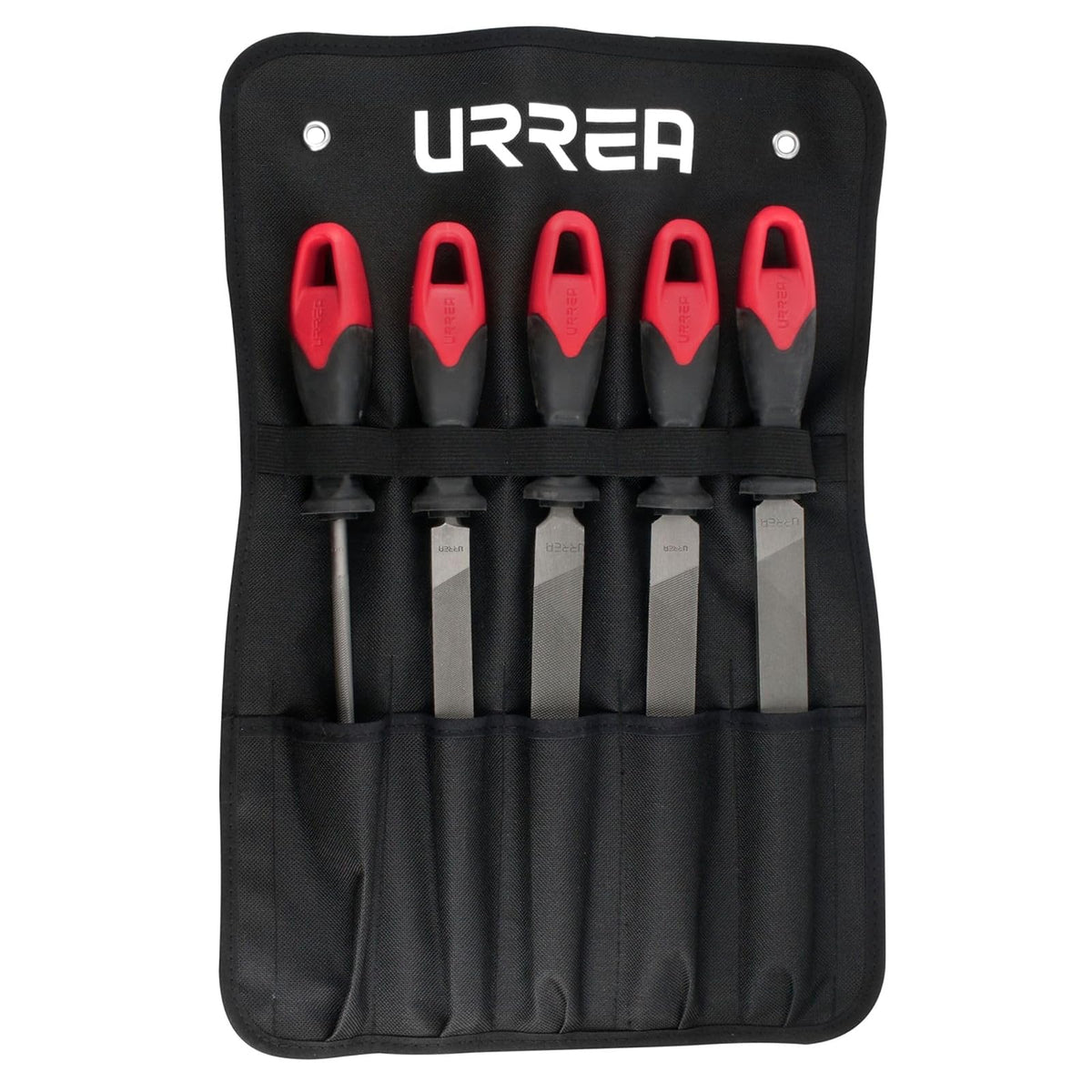 Urrea UFJB5 Juego de limas combinadas con mango , 5 piezas