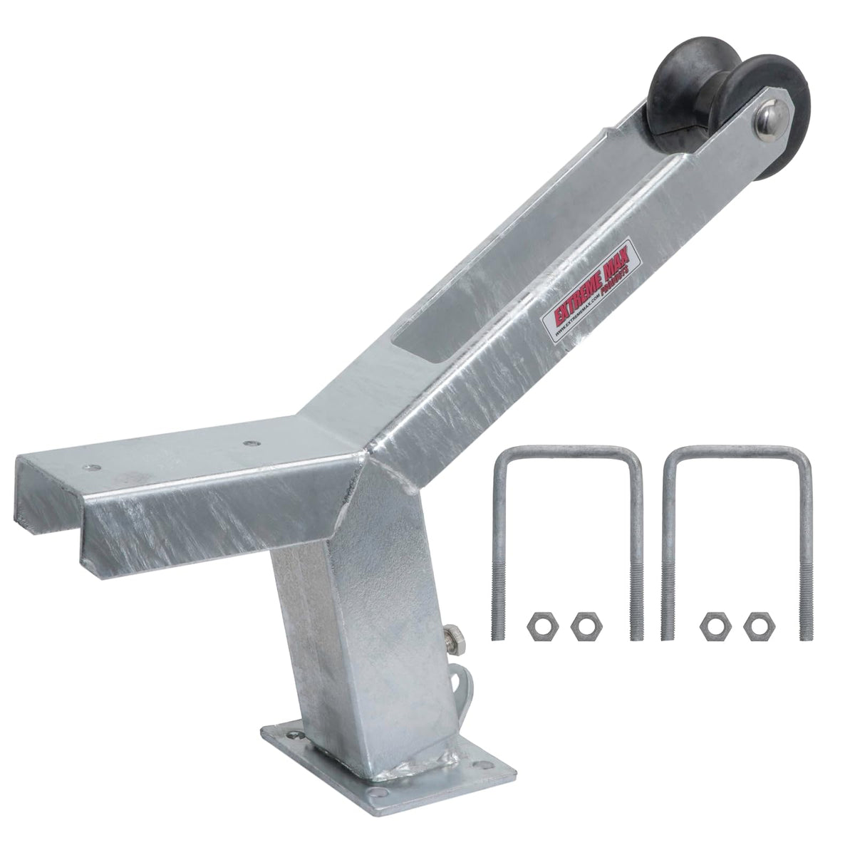Extreme Max 3006.6895 Soporte Ajustable para Cabrestante con Rodillo para Motor, Plateado