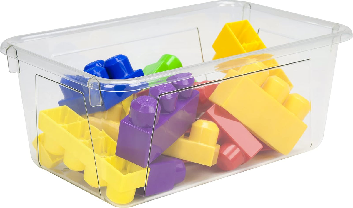 Storex - cubeta de basura pequeño, Transparente, 12.2 x 7.8 x 5.1 Inches, 5-Pack