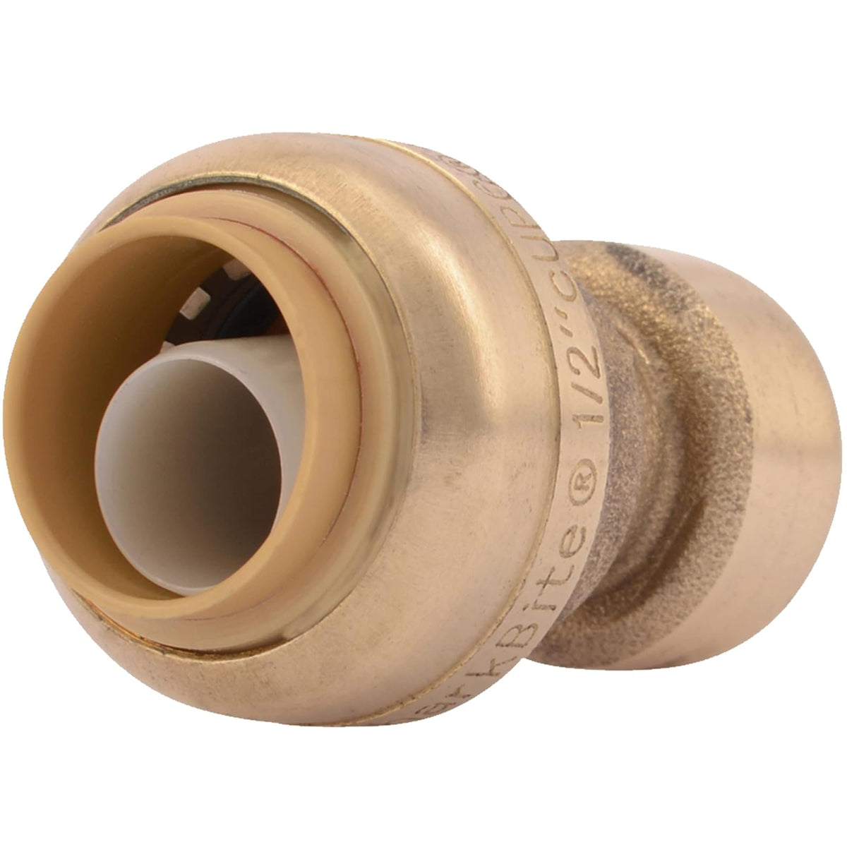 SharkBite Acoplamiento Reductor de Crimpado 3/8 x 1/2 Pulgada - 1 - 4 in. (3 - 8 in. OD) x 1 - 2 in.