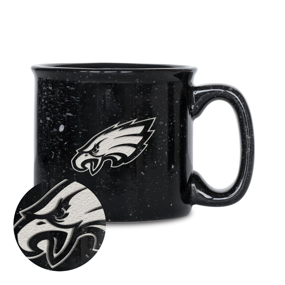 Rico Industries NFL Green Bay Packers Taza para Fogata Grabada con Láser, 12 oz - Águilas de Filadelfia - Una talla - Color del equipo