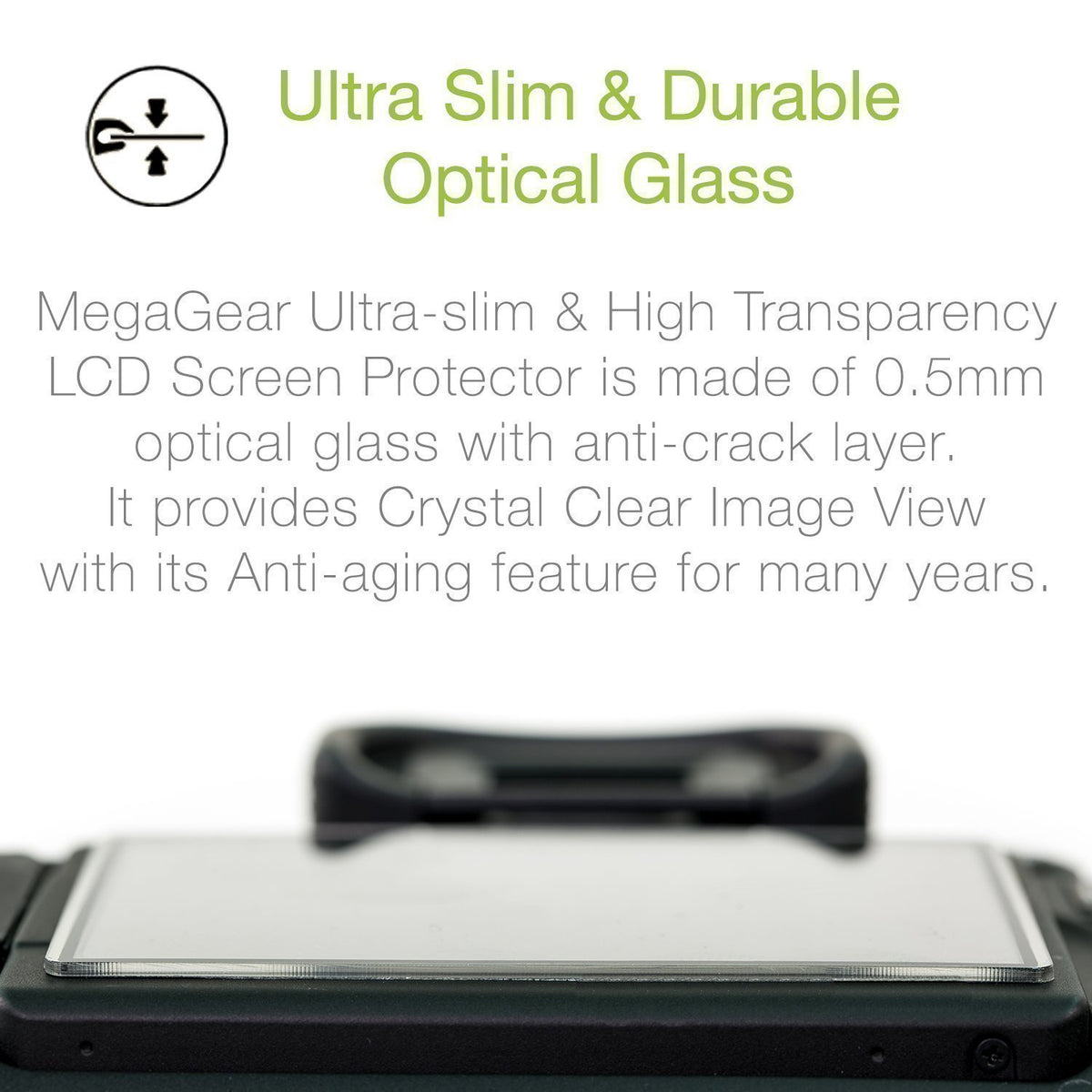 MegaGear Cámaras Protector de Pantalla LCD Compatible con Leica TL2, TL