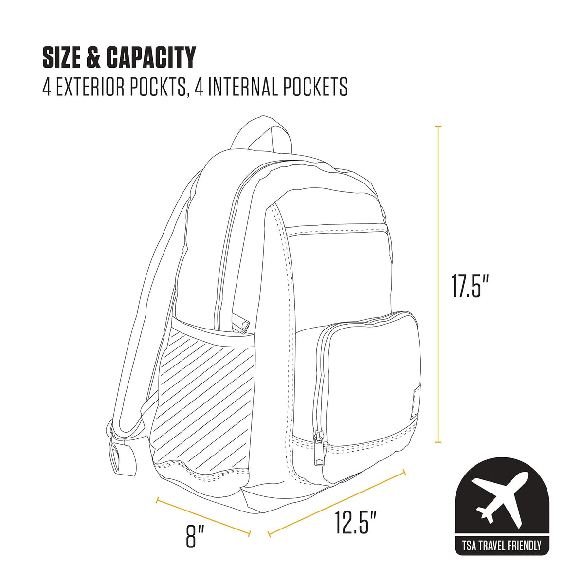 Carhartt - Mochila de 23 litros con un solo compartimento, paquete duradero con funda para portátil y base resistente a la abrasión Duravax, mochila de 23 litros (negro)
