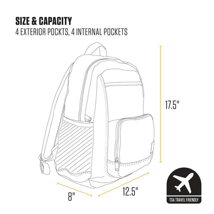 Carhartt - Mochila de 23 litros con un solo compartimento, paquete duradero con funda para portátil y base resistente a la abrasión Duravax, mochila de 23 litros (negro)