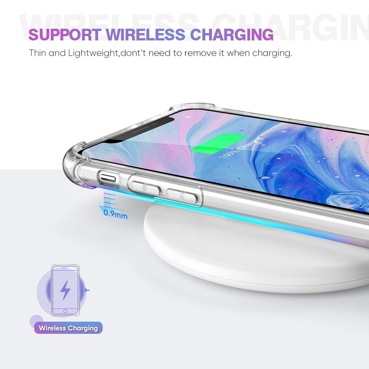 ORIbox Funda Compatible con iPhone 11, con 4 Esquinas, protección a Prueba de Golpes