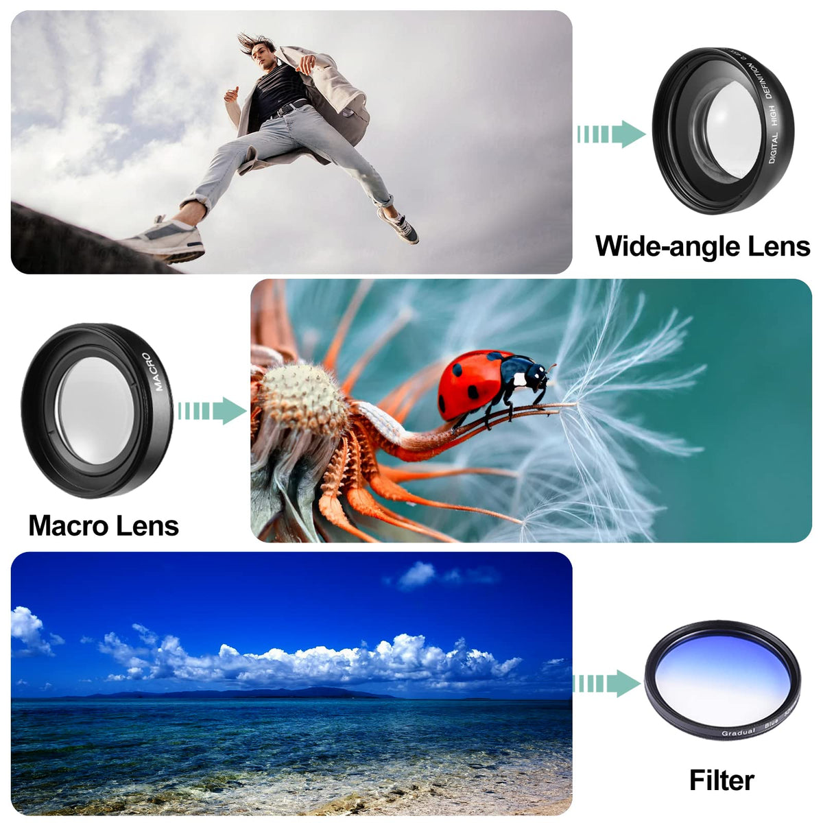 Lierhyt Cámara Digital de 48 MP para fotografía, cámara de vlogging 4K, cámara Digital para niños y Adultos con visualización abatible de 180°, Zoom Digital de 16 X, Lente Gran Angular, Lente Macro,