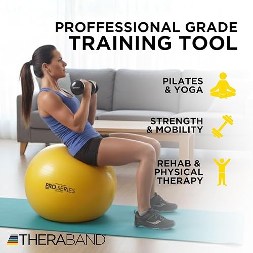 Theraband - Pelota de Ejercicio y Estabilidad para Mejorar la Postura, el Equilibrio, el Ajuste Central, la coordinación, la rehabilitación